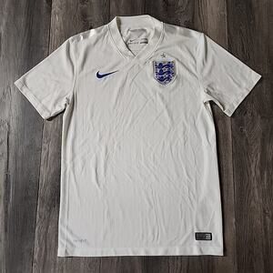 England 2014 2015 Home Football Soccer Jersey NIKE 588101-105 Size S Mens